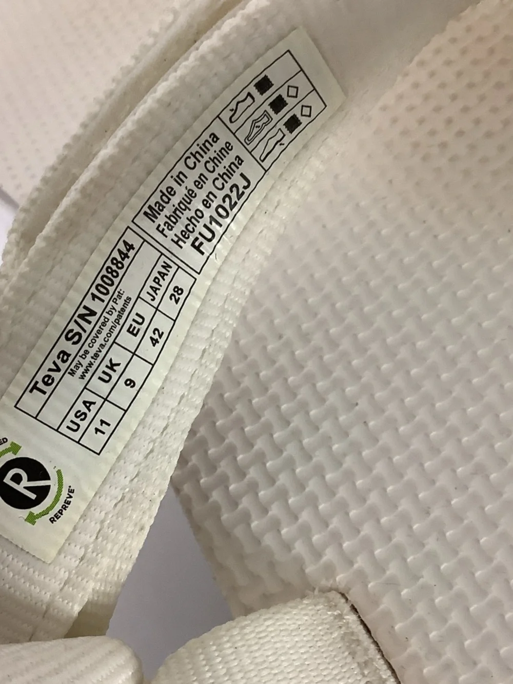 Teva Women's White Platform Sandals